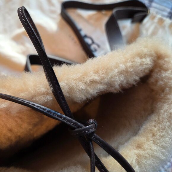 Ugg Australia Shearling Sherpa Crossbody Bag Brown - Picture 3 of 4